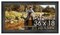 36x18 Wide Barnwood Picture Frame with UV-Resistant Acrylic & Acid Free Backing, Available in 6 Paint Finishes - Grey, Brown, White, and Black